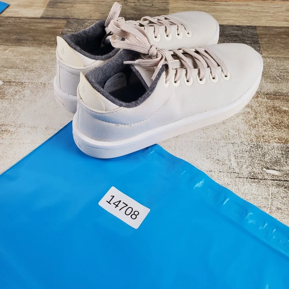 Allbirds Wool Piper Woven Womens Sz 8 M Running Natural White Lace Up Sneakers